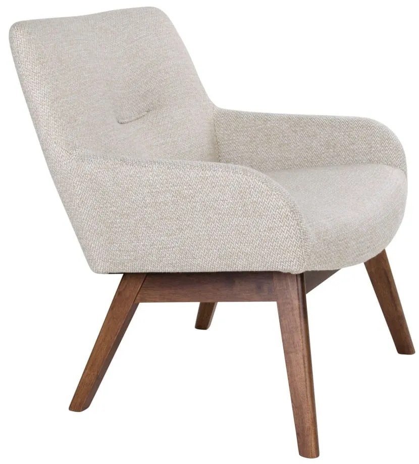 Pieskovohnedé kreslo z orechového dreva House Nordic London