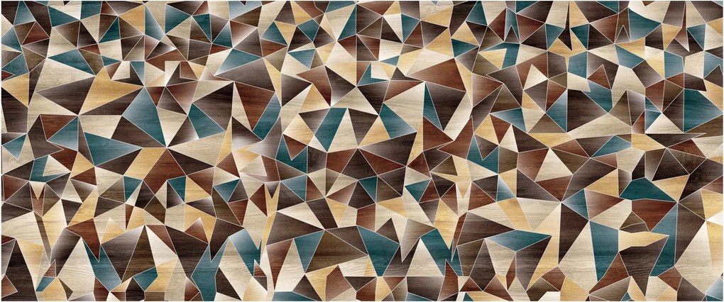 Obraz z trojuholníkov (120x50 cm)