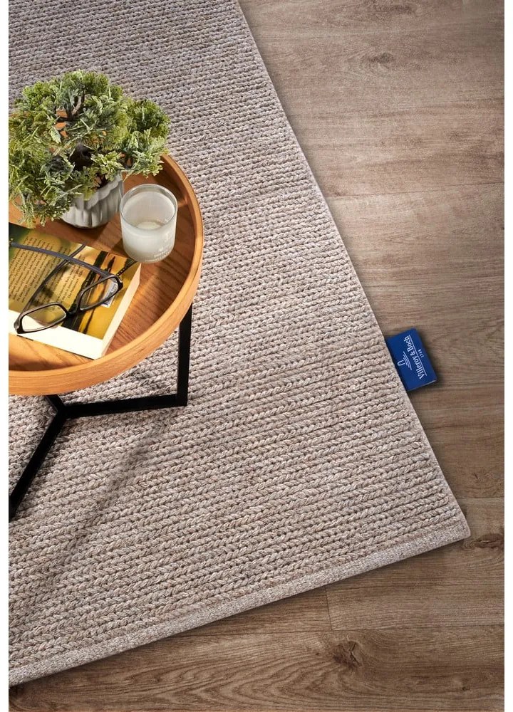 Svetlohnedý ručne tkaný vlnený koberec 190x280 cm Francois – Villeroy&amp;Boch