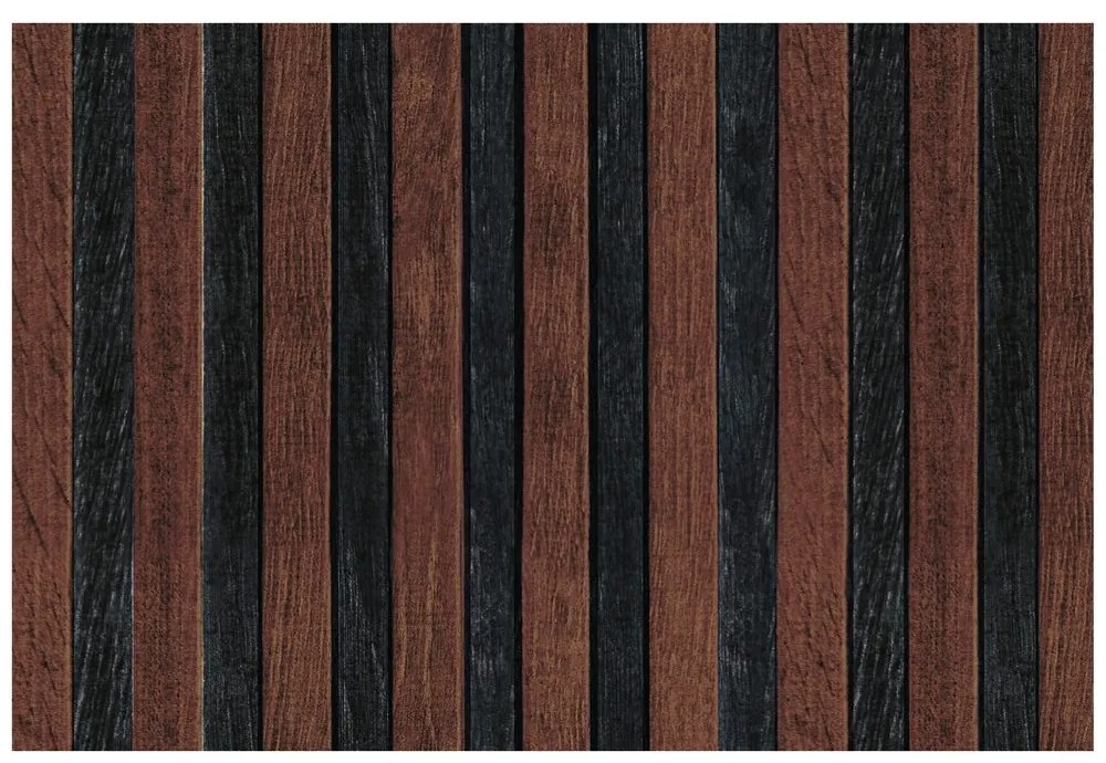 Tapeta s motívom tmavého dreva