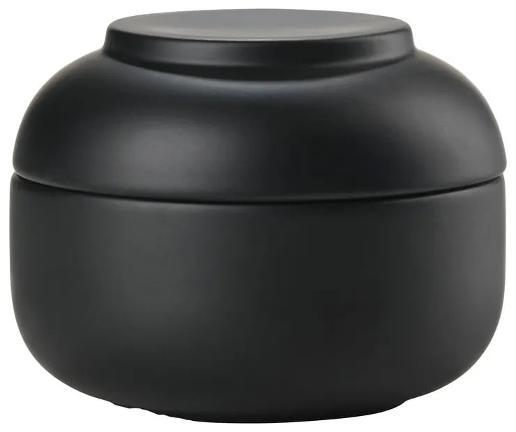 Čierny kameninový kúpeľňový organizér na vatové tampóny Sensu – Zone