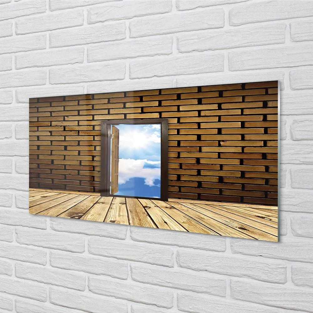 Nástenný panel  Dvere neba 3d 125x50 cm