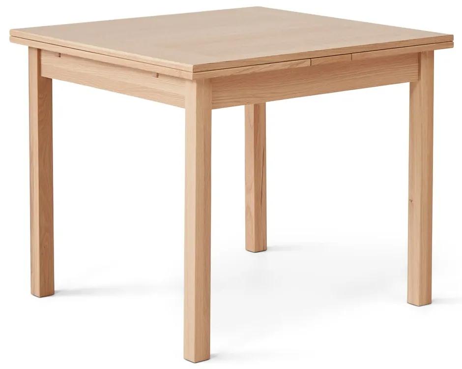 Rozkladací jedálenský stôl podyhovaný dubom Hammel Dinex 90 x 90 cm