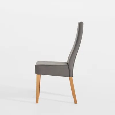 Čalúnená šedá stolička SORIN