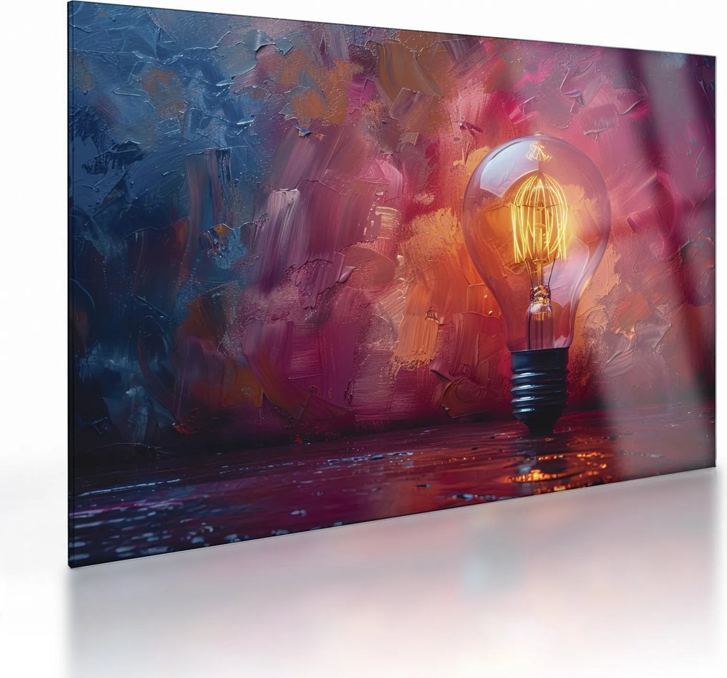 Sklenený obraz - Nápad (70x50 cm)