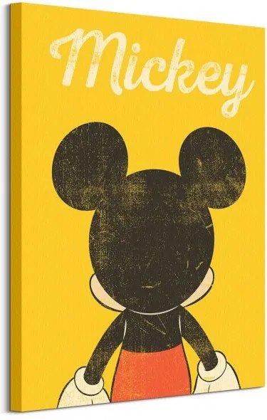 Obraz na plátne Disney Mickey Mouse Back Distressed 60x80cm WDC100409