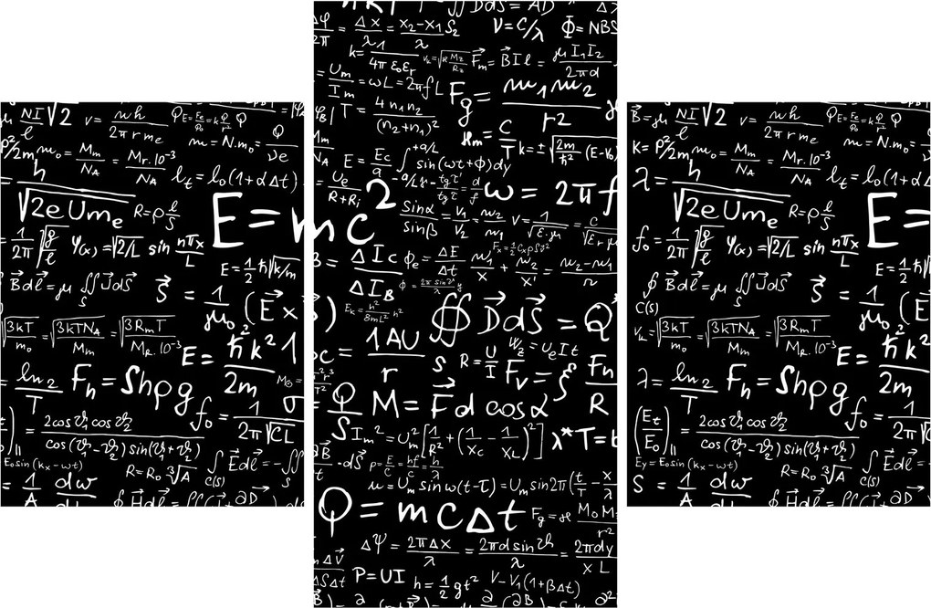 Obraz - Matematika (90x60 cm)
