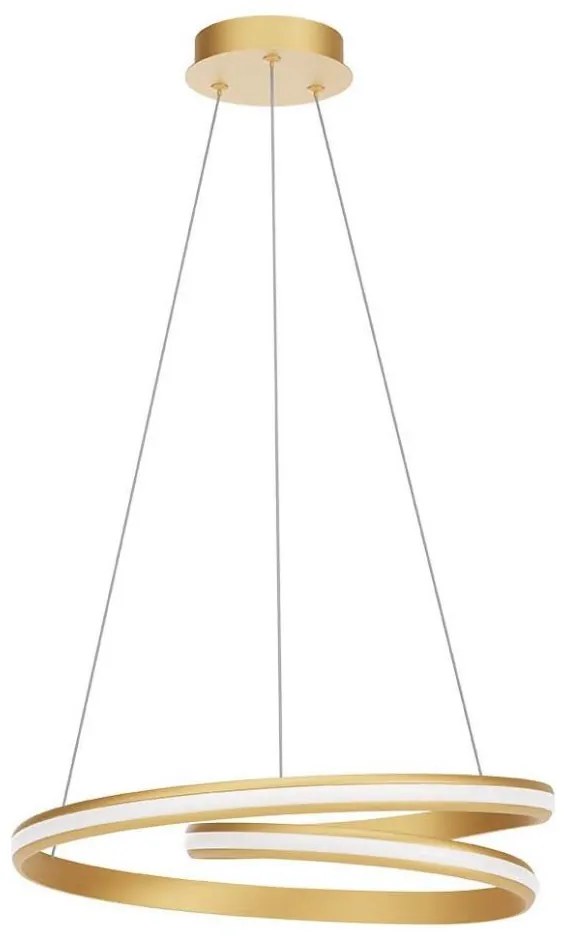 Redo 01-4361 - LED stmievateľný luster na lane TORSION LED/40W/230V zlatý