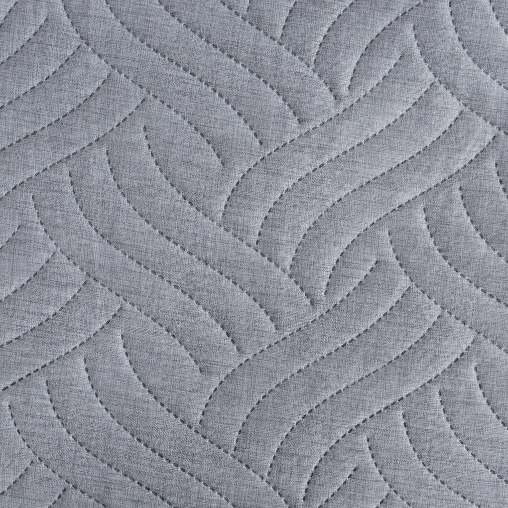 PREHOZ NA POSTEĽ LEN 170X210 CM STRIEBORNÝ