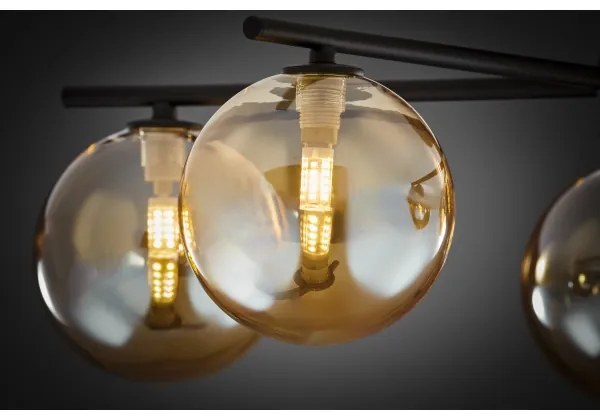 Jupiter 2047 - Prisadený luster PRATO 5xG9/10W/230V čierna/béžová