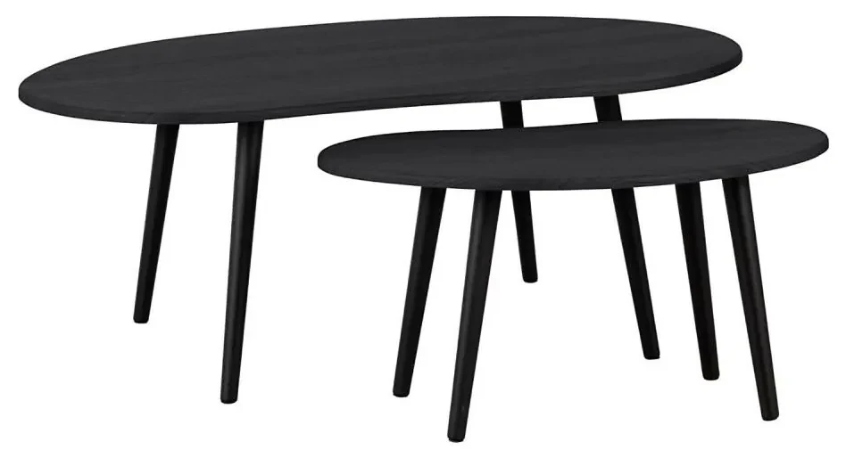 Eglo 424047 - SADA 2x Odkladací stolík ALORAN čierna EG424047