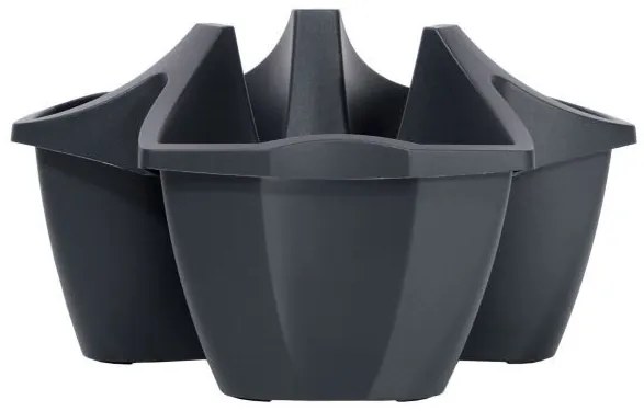 Kvetináč CROWL antracit 48 cm