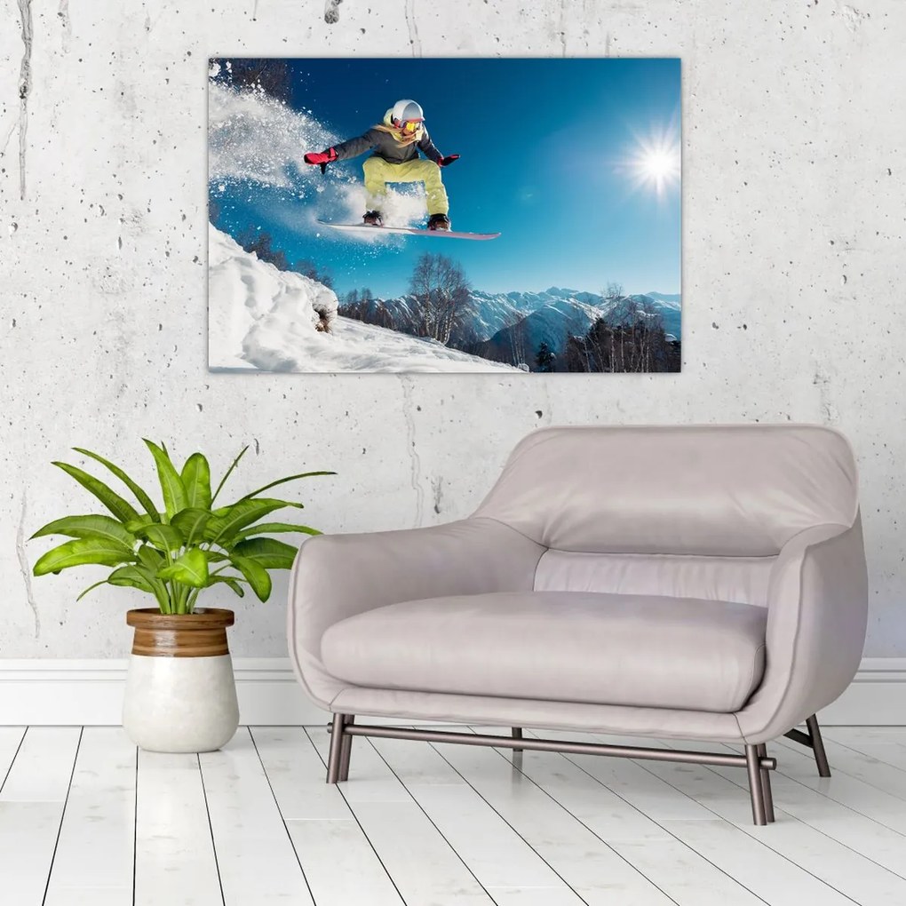 Obraz - Snowboardista (90x60 cm)