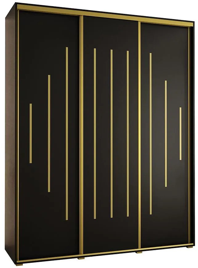 Skriňa 45 Canaris 12 190 čierna/gold