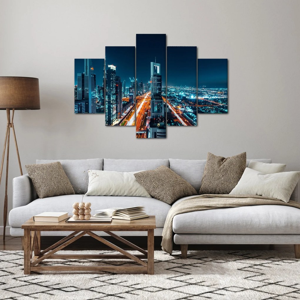 Obraz - Dubajská noc (150x105 cm)