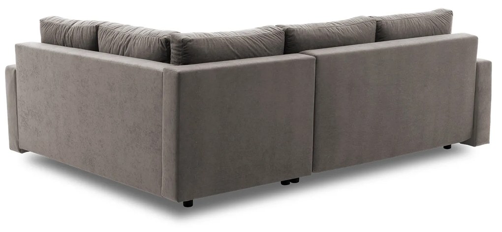 Rohová rozkladacia sedacia súprava GRANDE PLUS - color mikro Pravá Sivá