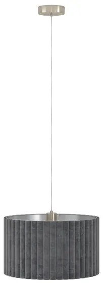 Eglo 39773 - Luster na lanku TAMARESCO 2xE27/40W/230V šedá