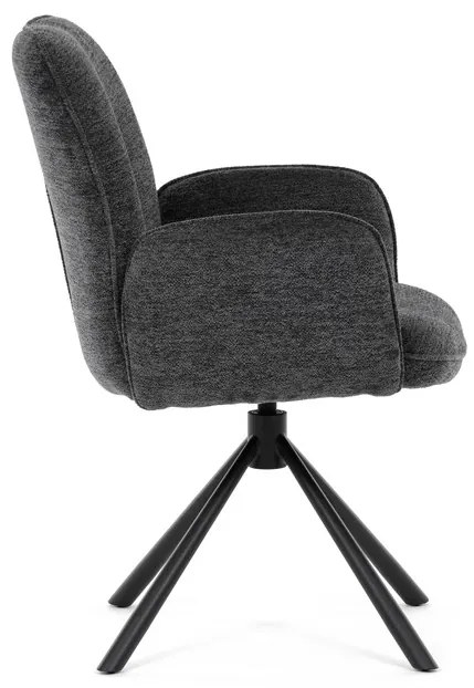 Autronic BONTEC Jedálenská stolička, čierna, látka, DCH-D1330 BK2 Farba: Čierna