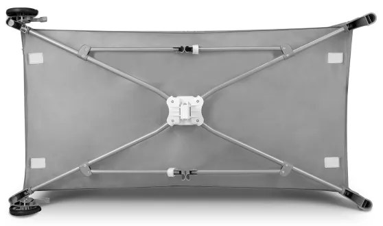 Lionelo - Cestovná postieľka FLOWER tyrkysová