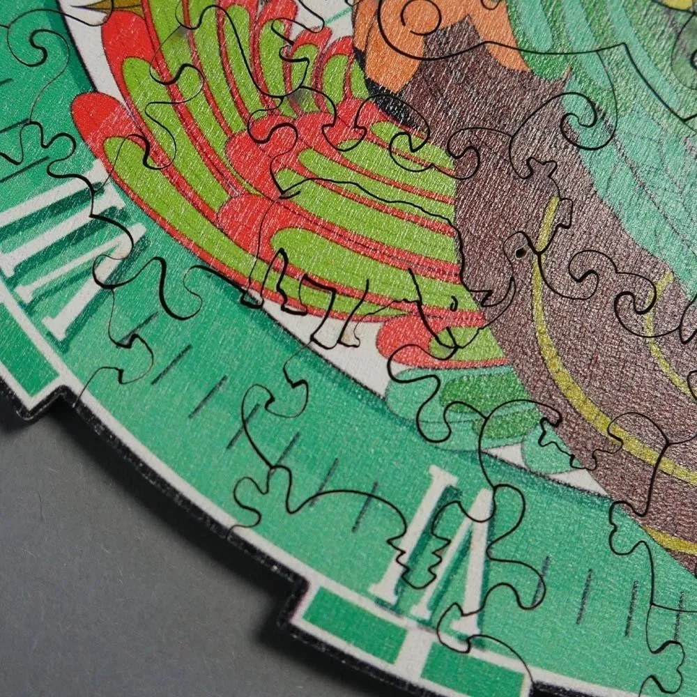 DAALO Dřevěné zvířecí puzzle - papoušek - AKCE!