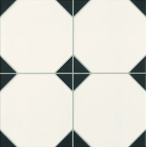 Dlažba Realonda Octagon black 33x33 cm mat OCTAGONBK