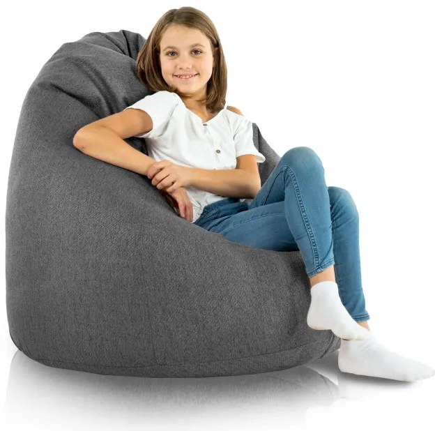 Sedací vak SAKO melanž čierny