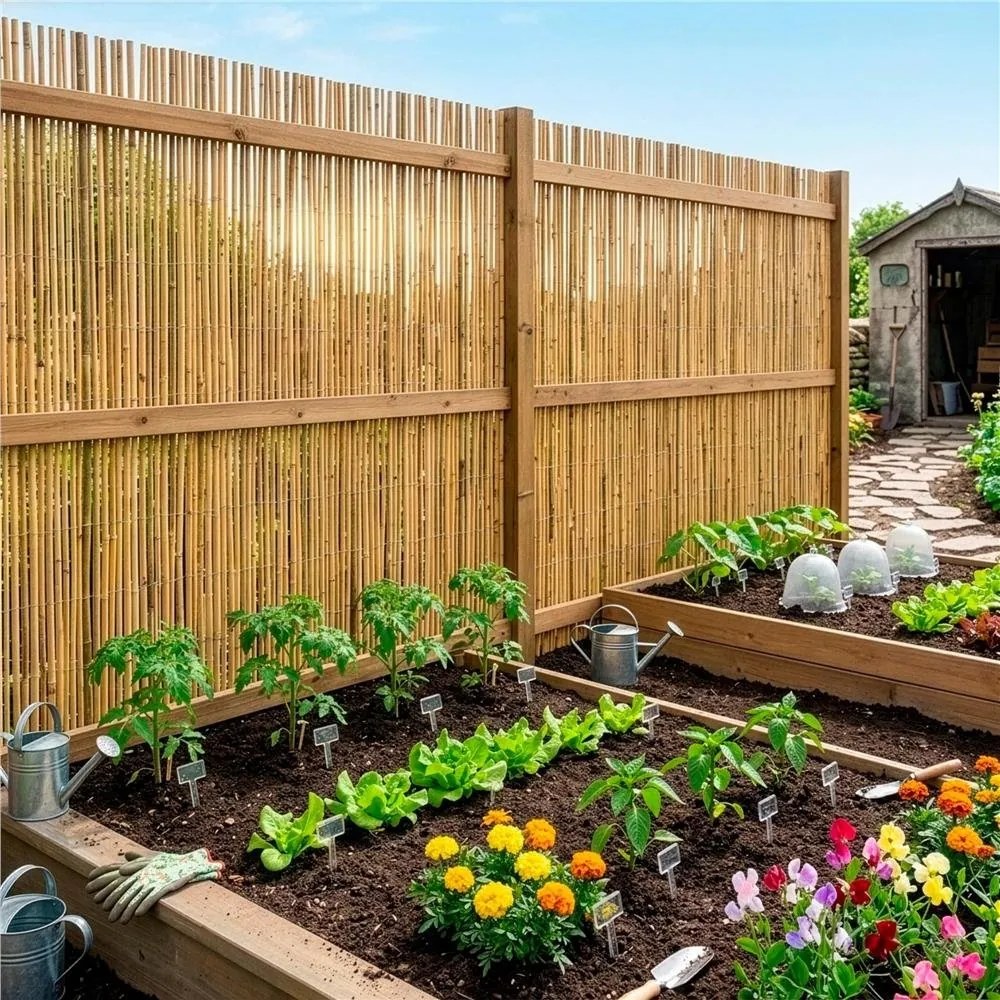 SPRINGOS Bambusová rohož na balkón a plot 1,8 x 5 m – maskovací kryt a zástena GA0229