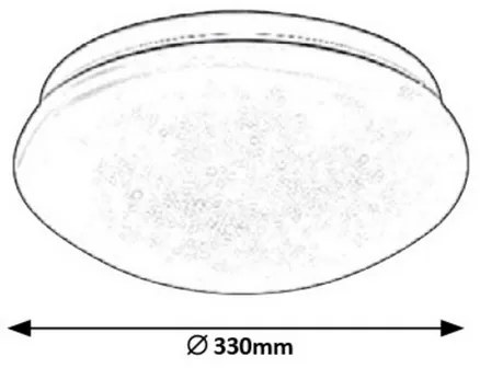 Rabalux 3937 - LED Stropné svietidlo LUCAS LED/18W/230V 330mm