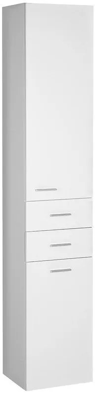 Aqualine Aqualine, ZOJA/KERAMIA FRESH skrinka vysoká s košom 35x184x29cm, biela, 51230