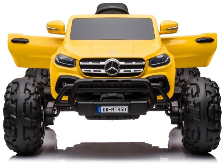 LEAN CARS ELEKTRICKÉ AUTÍČKO MERCEDES  DK-MT950 4x4  LAKOVANÉ - ŽLTÉ - MOTOR 4x45W - BATÉRIA - 2x12V7Ah- 2022