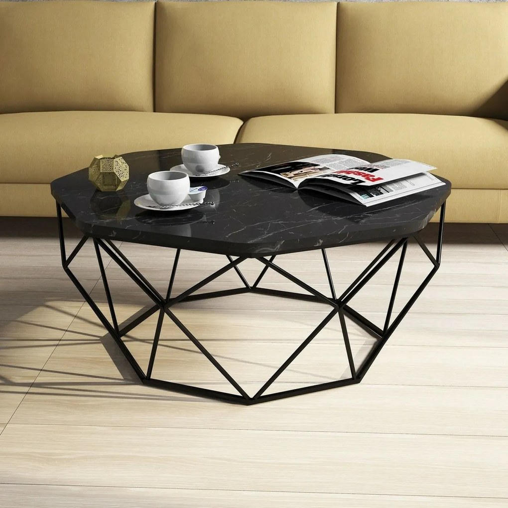 Konferenčný stolík Diamond Black Marble