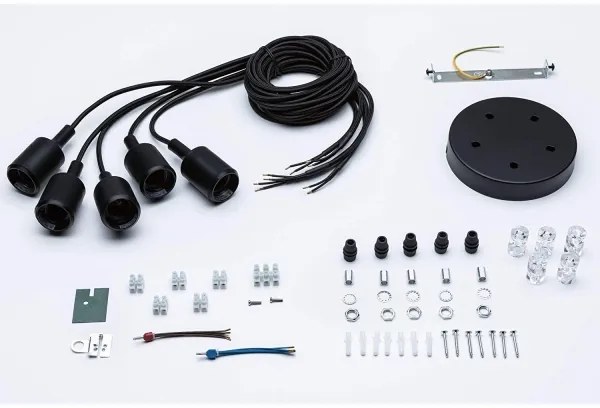 Paulmann 50389 - Luster na lanku NEORDIC 5xE27/20W/230V pavúk