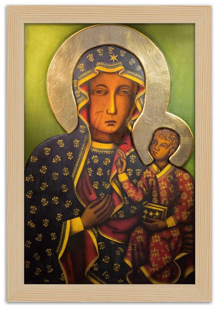 Gario Plagát Matka Božia Čenstochovská Farba rámu: Bez rámu, Rozmery: 20 x 30 cm
