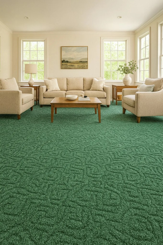 ITC, Koberec metráž Bella Marbella 25, na mieru, šíře 3m,4m,5m, zelená, filc, obývacia izba