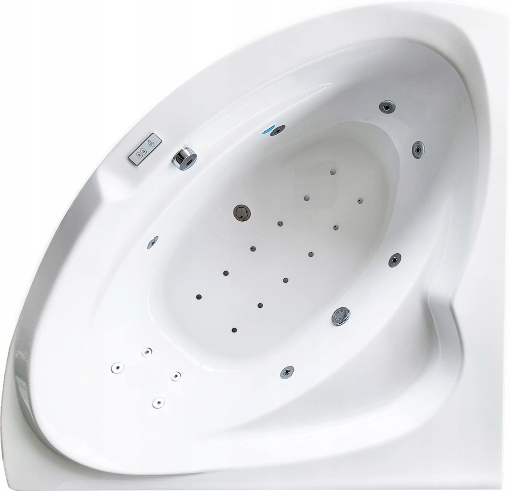 Rohová vaňa s vírivkou 150x150 poľský výrobca 3L záruka