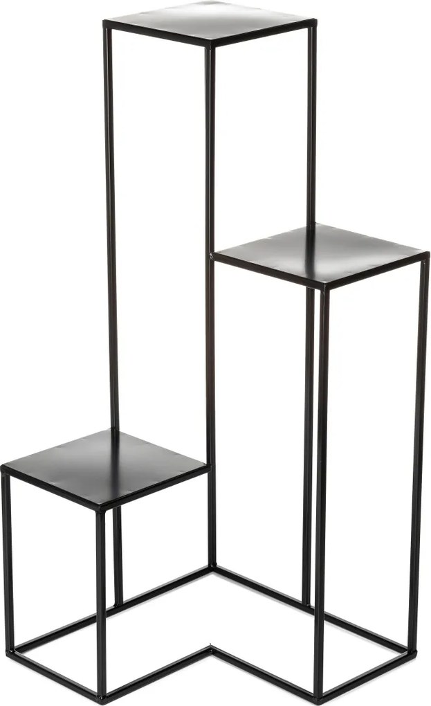 STOJAN NA KVETINÁČ KASKADA 85X40X40 CM ČIERNA