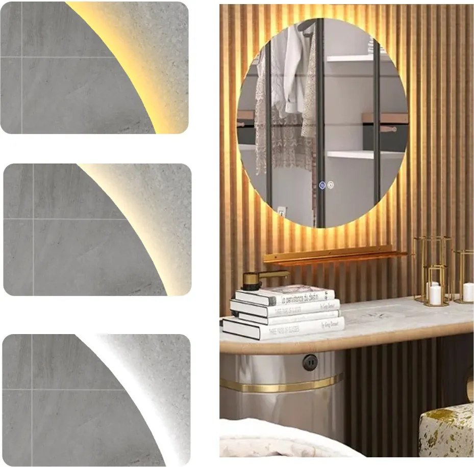 60 cm LED Zrkadlo do Kúpeľne