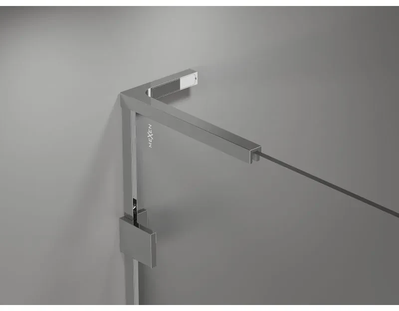Mexen Lunar L Duo výklopný sprchový kút 95 x 75 cm, 8mm číre sklo, chrómový profil, 834L-095L-075P-01-00