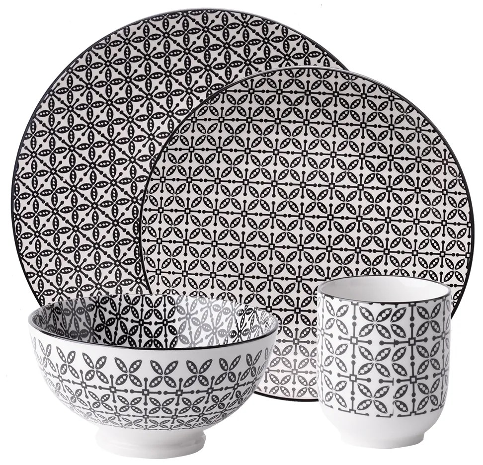 Porcelánový set 24 ks – Gaya Elements Wood - W0093