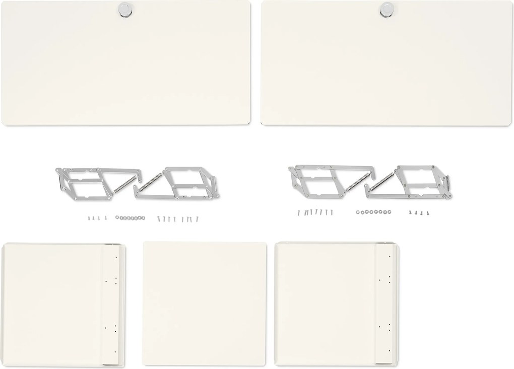 Doplnková súprava kovových výklopných dvierok »CN3«, biela