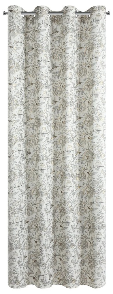 ZATEMŇOVACÍ ZÁVES NA KRÚŽKOCH LUCINA2 140X250 CM VZOROVANÁ