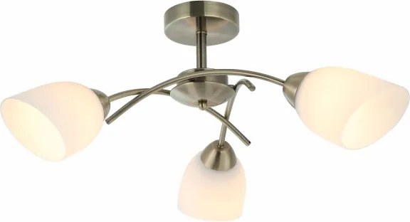 Prisadený luster DONNA 3xE27/60W/230V patina