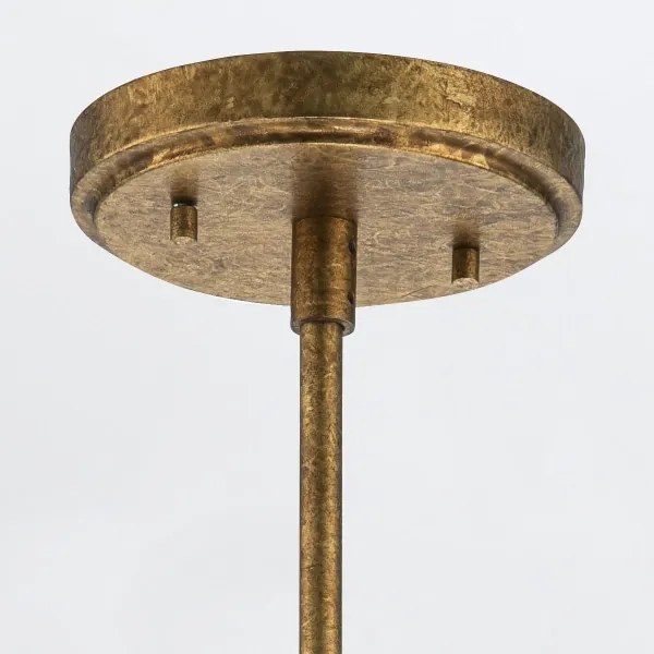 Elstead KRISTY-MP-DG-OPAL - Luster na tyči KRISTY 1xE27/40W/230V pr.15,2cm medený