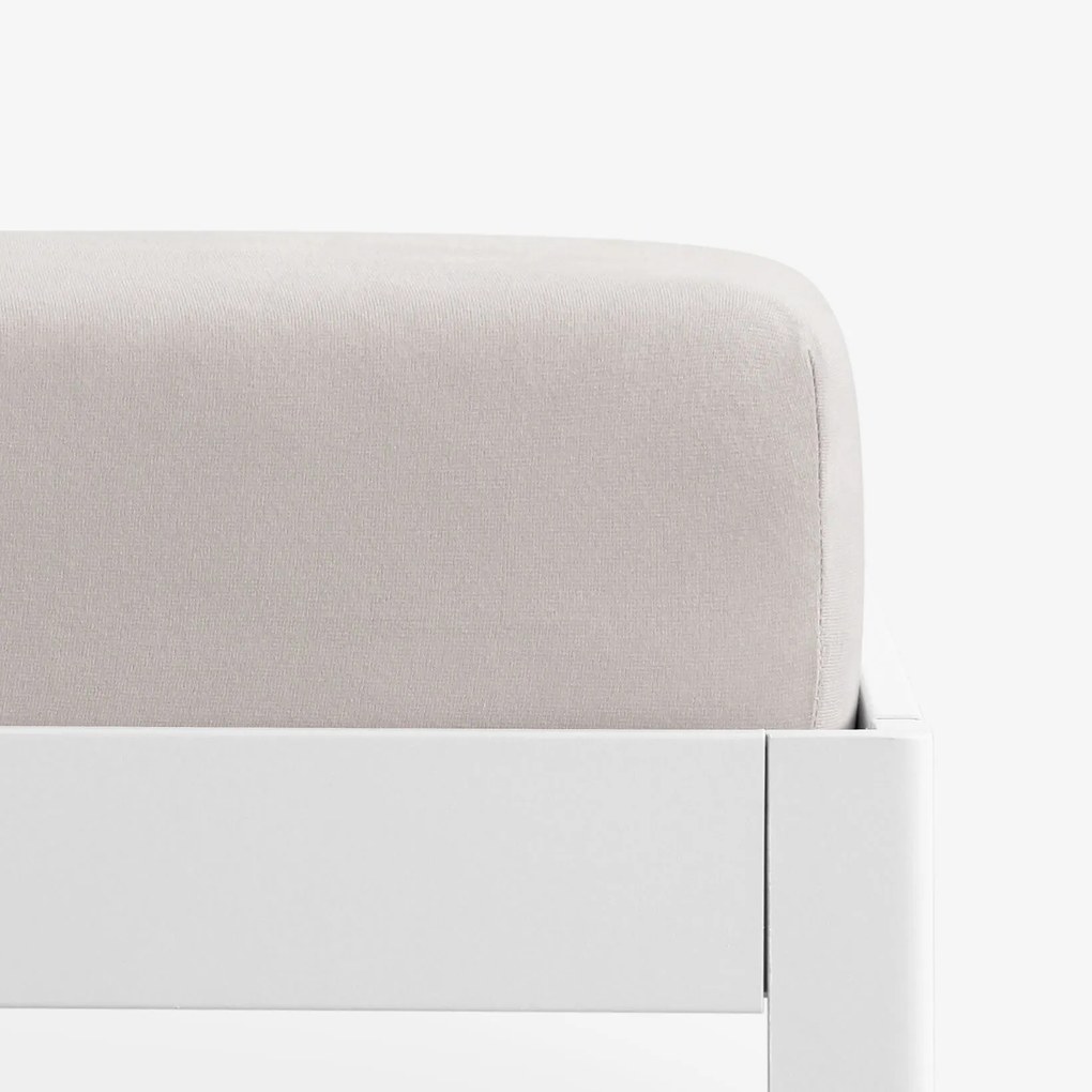 Goldea jersey elastická plachta - sivohnedá 120 x 200 cm