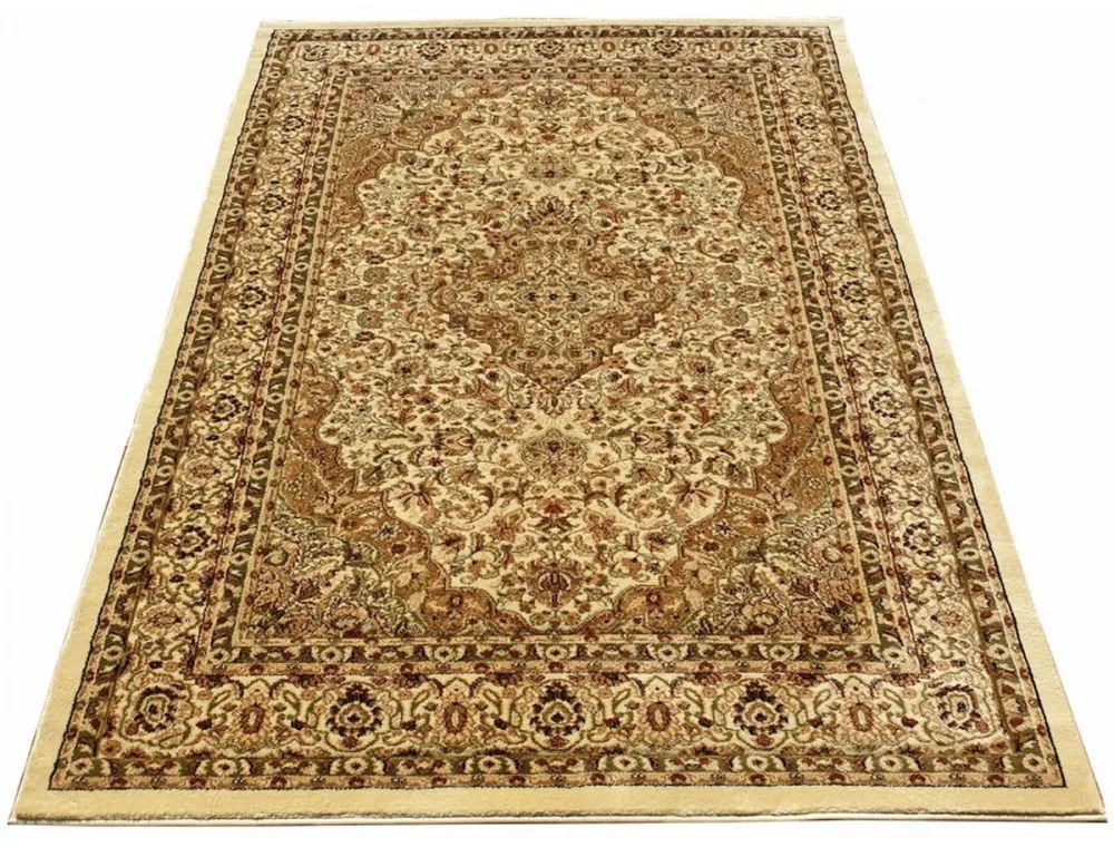 Kusový koberec klasický vzor 6 béžový, Velikosti 70x140cm