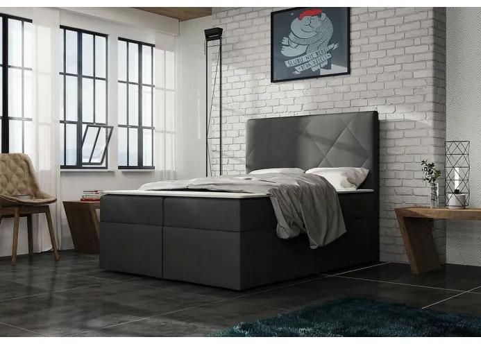 Minimalistická posteľ OLEXA 140x200, šedá