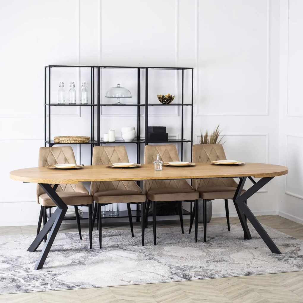 PROXIMA.store - Okrúhly stôl LUKAS FARBA: sivá