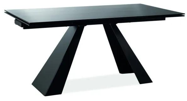 Rozkladací jedálenský stôl AVANTE, 160-240x76x90, černá