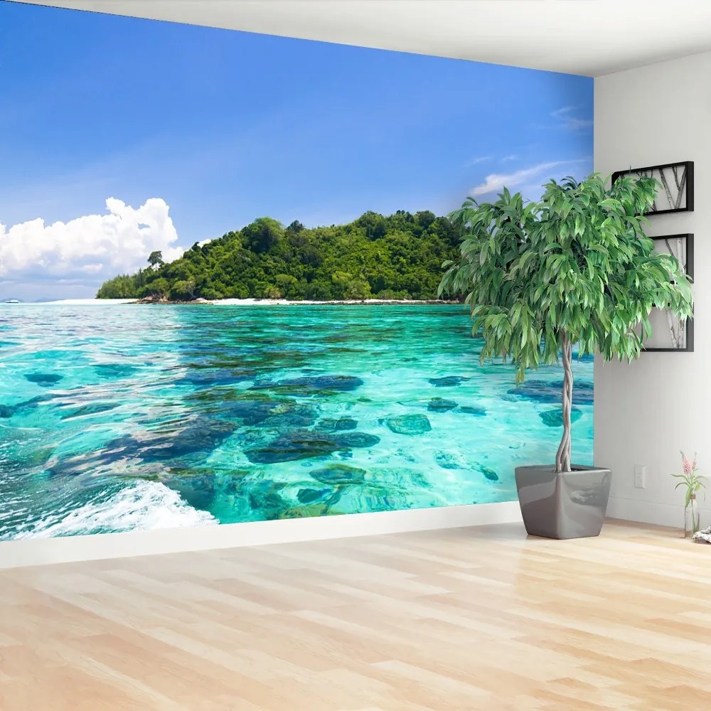 Fototapeta Vliesová Blue paradise island 152x104 cm