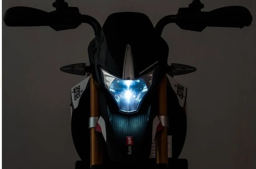 LEAN CARS Elektrická motorka pre deti Aprilia A007, čierno-červená